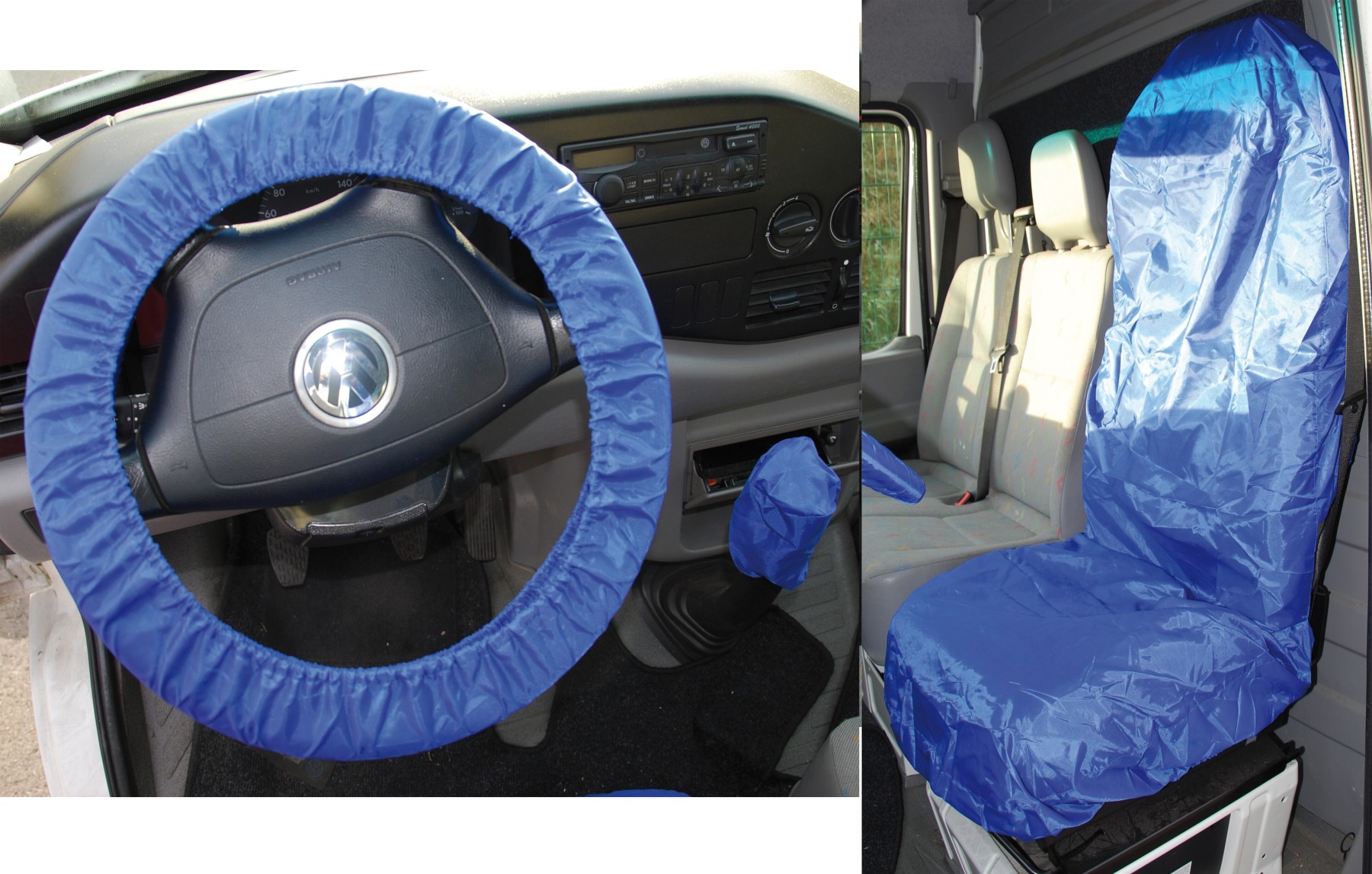 Protector universal del volante y el asiento, polyester