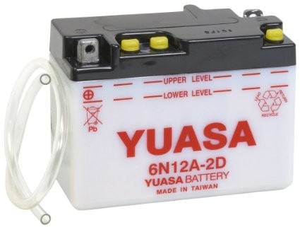 Batería de moto 6V 12AH YUASA - 6N12A-2D