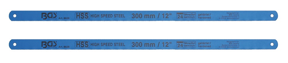 Hojas de sierra para metal 13 x 300 mm, 2 pzs.