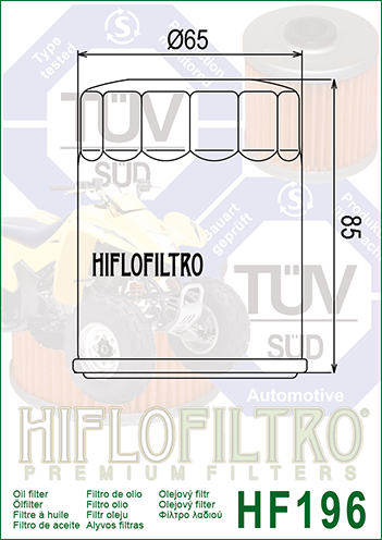 Filtro de aceite HIFLOFILTRO - HF196