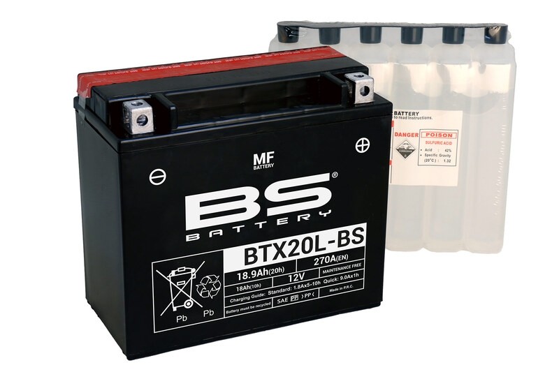 Batería de moto BS Battery YTX20L-BS