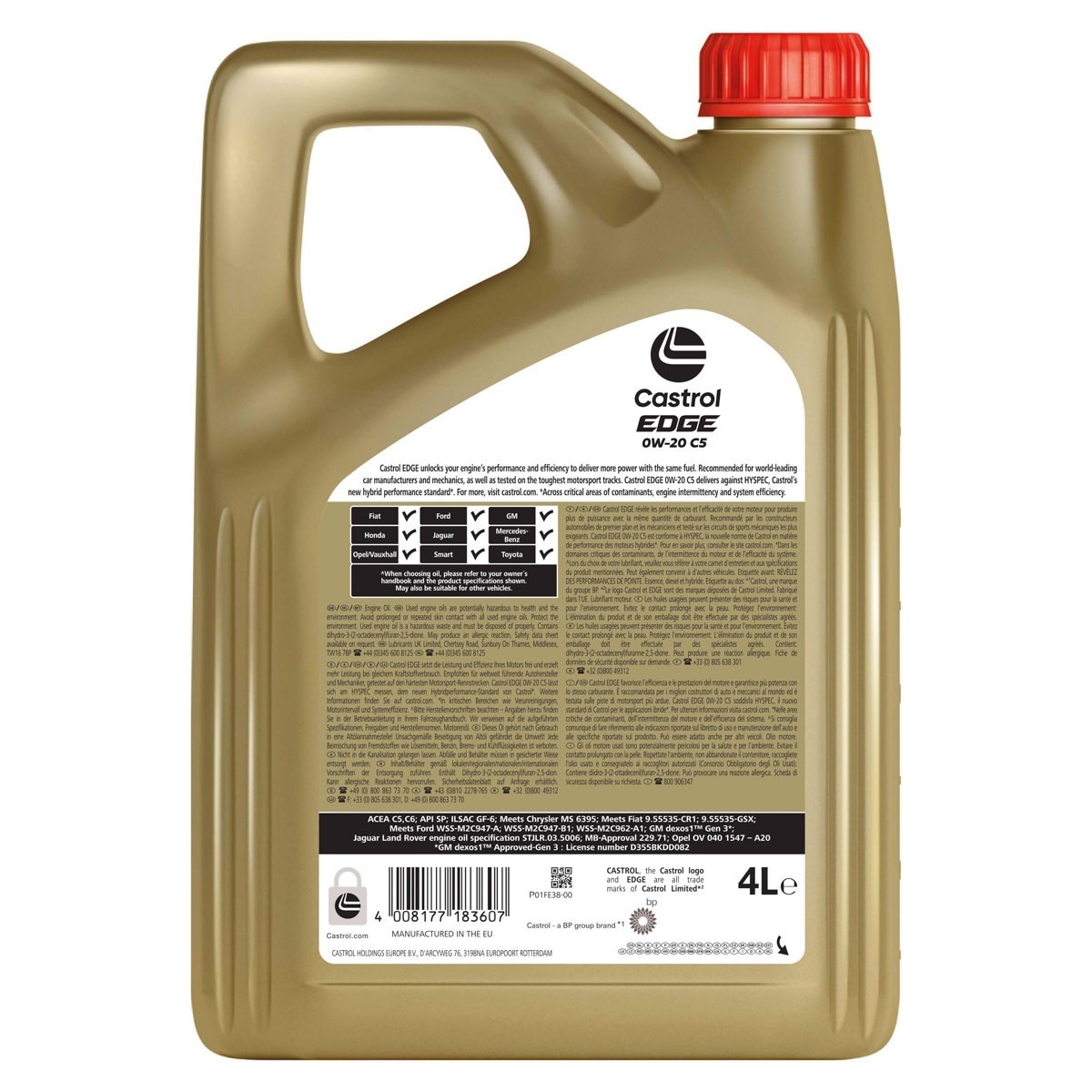 Aceite Castrol EDGE 0W20 C5 4L