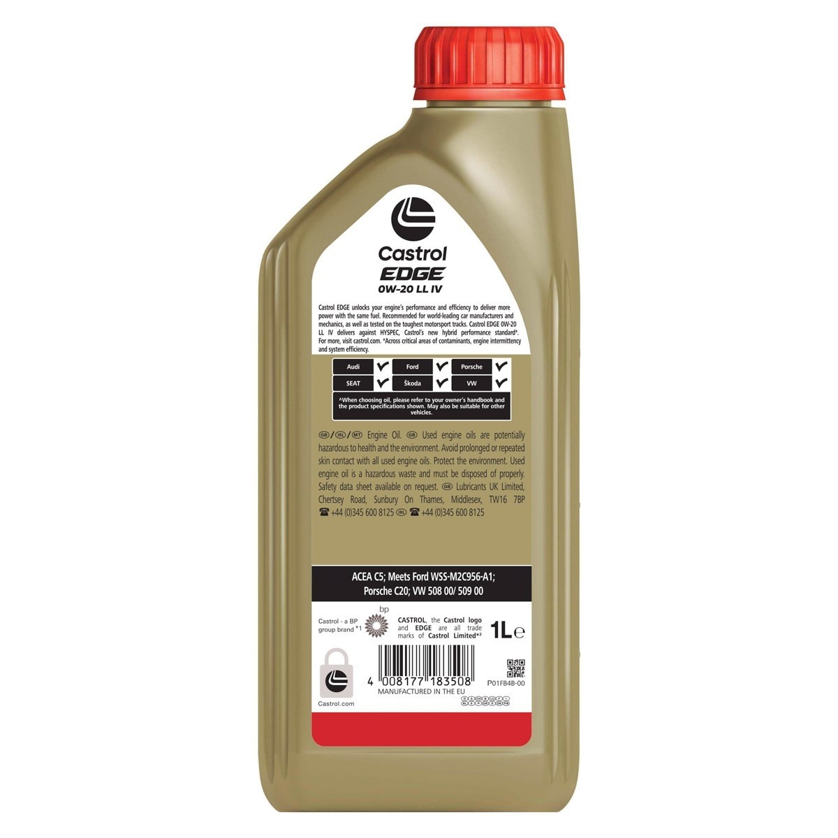 Aceite Castrol EDGE 0W20 LL IV 1L