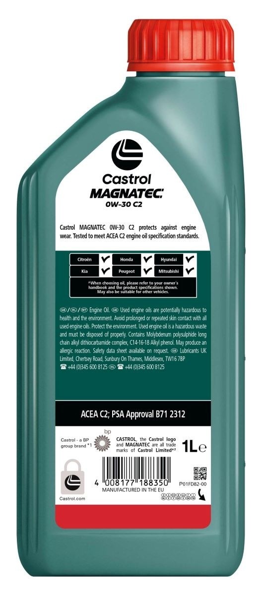Aceite Castrol Magnatec 0W30 C2 1L