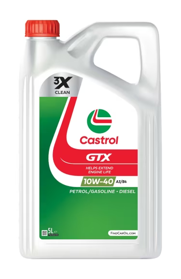 Aceite Castrol GTX 10W40 A3/B4 5L