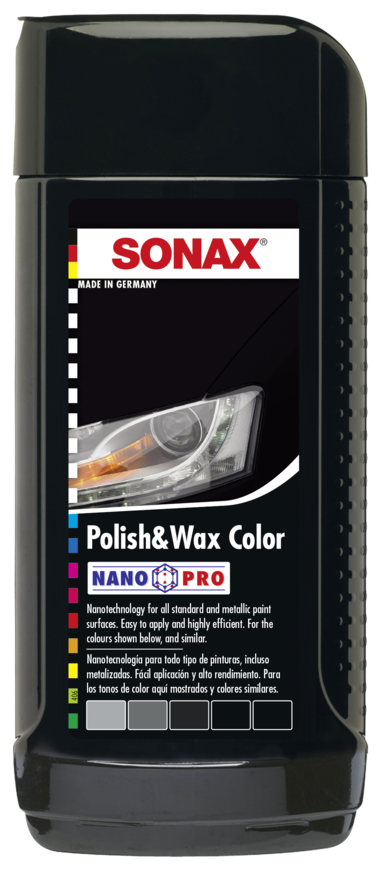SONAX Cera de color nanopro negro 500ml