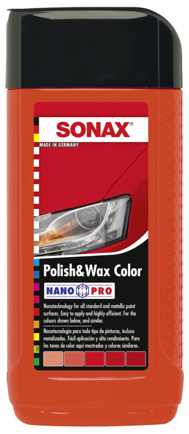 SONAX Cera de color nanopro rojo 500ml