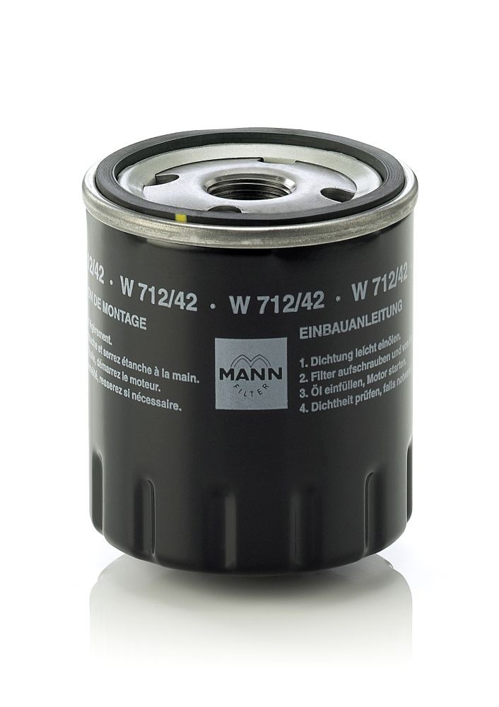 Filtro de aceite MANN-FILTER W712/42