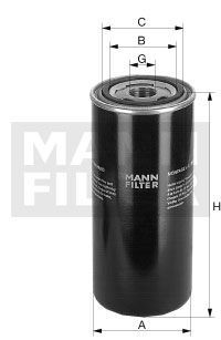 Filtro de aceite MANN-FILTER WD13145/17