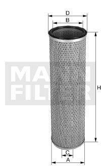 Filtro de aire complementario MANN-FILTER CF22269