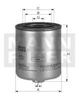 Filtro combustible MANN-FILTER WK9048x