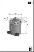 Filtro de combustible MECAFILTER - ELG5404