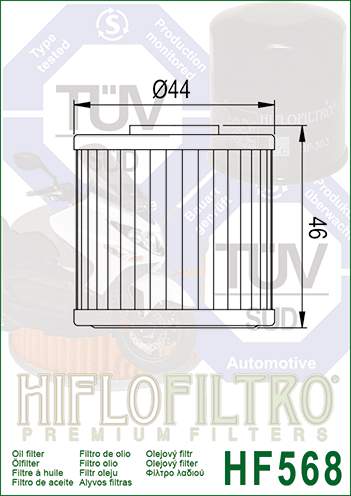 Filtro de aceite Hiflofiltro HF568