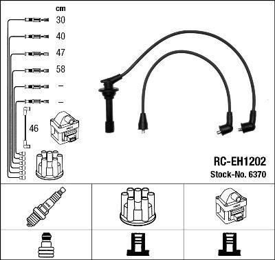 Juego de cables de encendido NGK - RC-EH1202