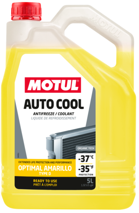 Anticongelante MOTUL Autocool Optimal Amarillo (-37º) 5L (Antiguo Inugel)