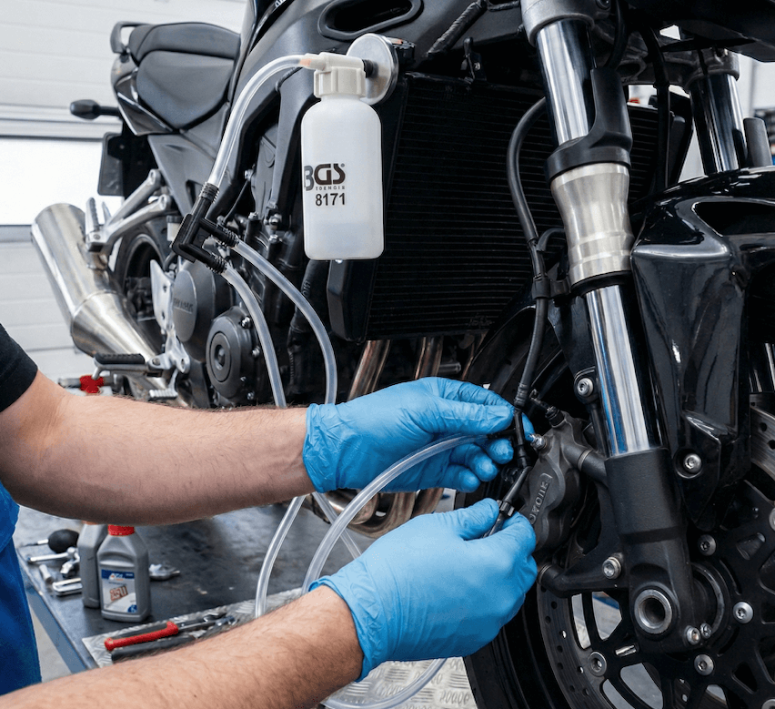 Purgador de Frenos y Embrague Moto (Universal con Imán) BGS 8171