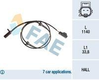 Sensor de velocidad de rueda - ABS FAE 78188