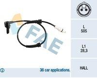 Sensor de velocidad de rueda - ABS FAE 78218