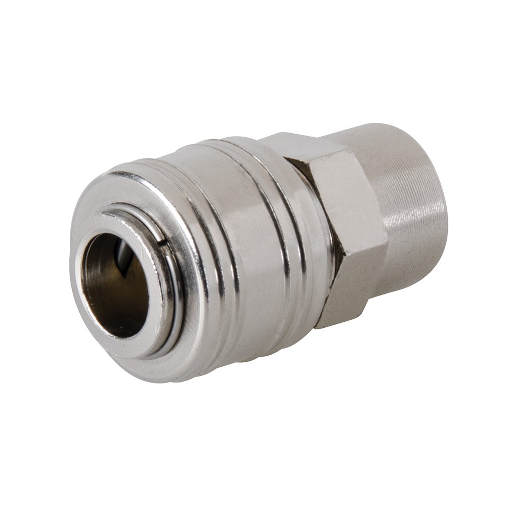 Aclopador europeo con rosca para mangueras neumáticas BSP 1/4"