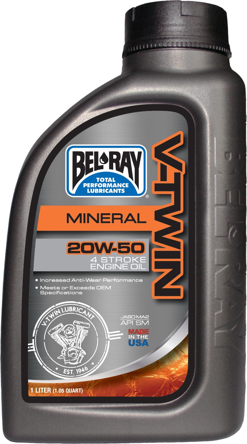 Aceite Bel-Ray 4T V Twin V-Twin Mineral 20W50 1L