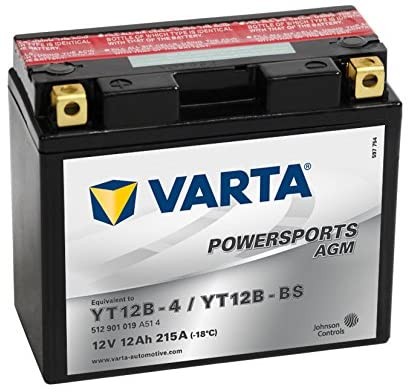 Batería de moto 12V 12Ah AGM VARTA YT12B-BS