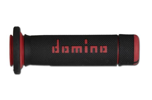 Puños Domino ATV Negro - Rojo