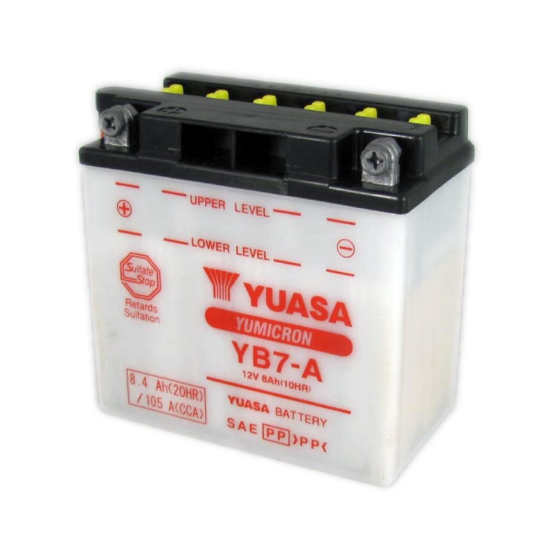 Batería de moto 12V 8AH YUASA - YB7-A
