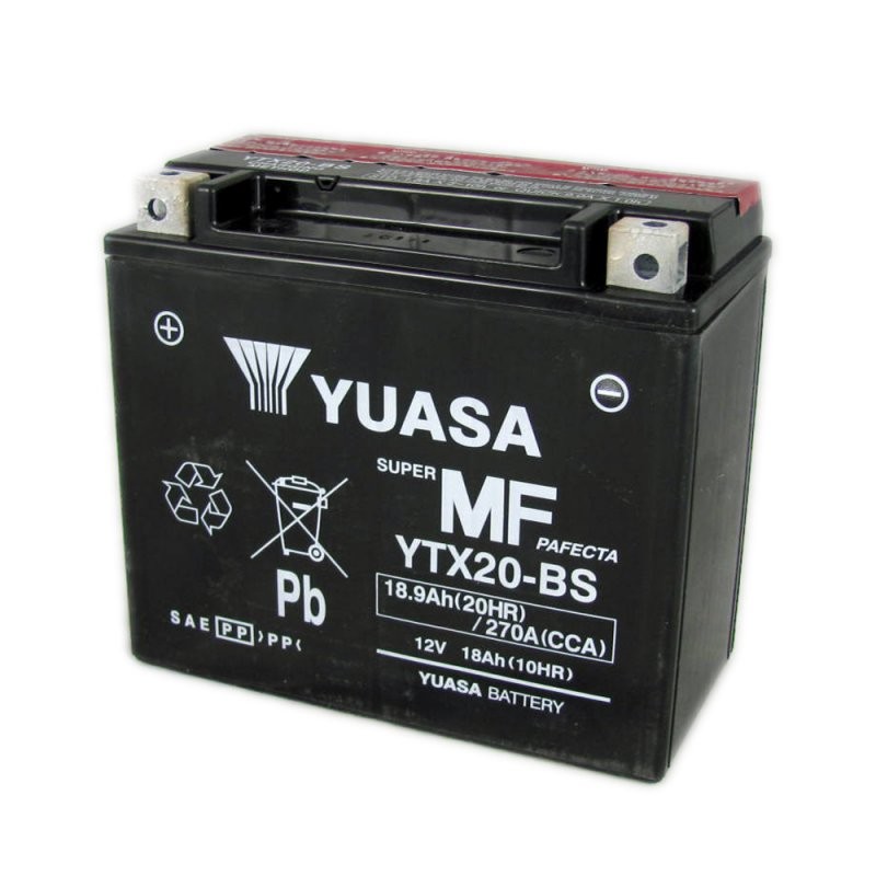 Batería de moto 12V 18AH YUASA - YTX20-BS