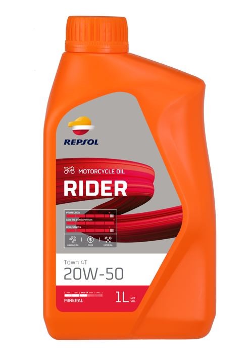 Aceite REPSOL Moto Rider 4T 20W50 1L