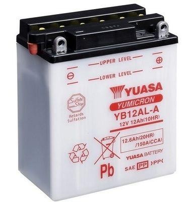 Batería de moto 12V 12AH YUASA - YB12AL-A (sin pack de ácido