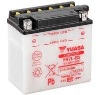 Batería de moto 12V 8AH YUASA - YB7L-B2 (sin pack de ácido)