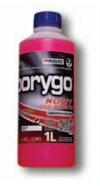 Anticongelante Refrigerante rosa BORYGO Nowy uso directo 10 1L
