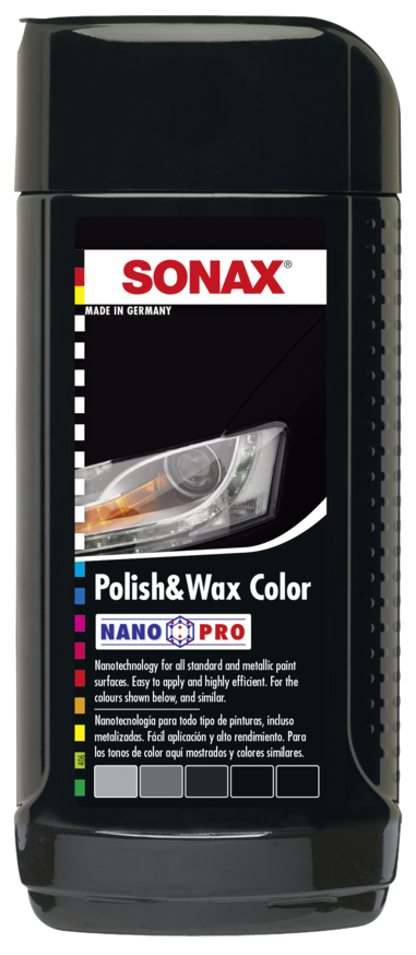 SONAX Cera de color nanopro negro 500ml