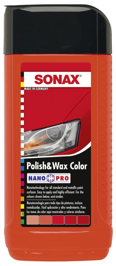 SONAX Cera de color nanopro rojo 500ml