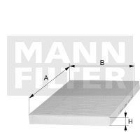 Filtro, aire habitáculo MANN-FILTER CU8541