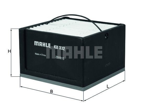 Filtro combustible MAHLE KX332