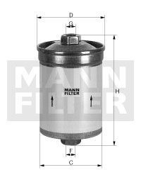 Filtro combustible MANN-FILTER WK613/2