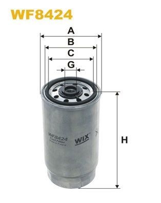 Filtro combustible WIX WF8424