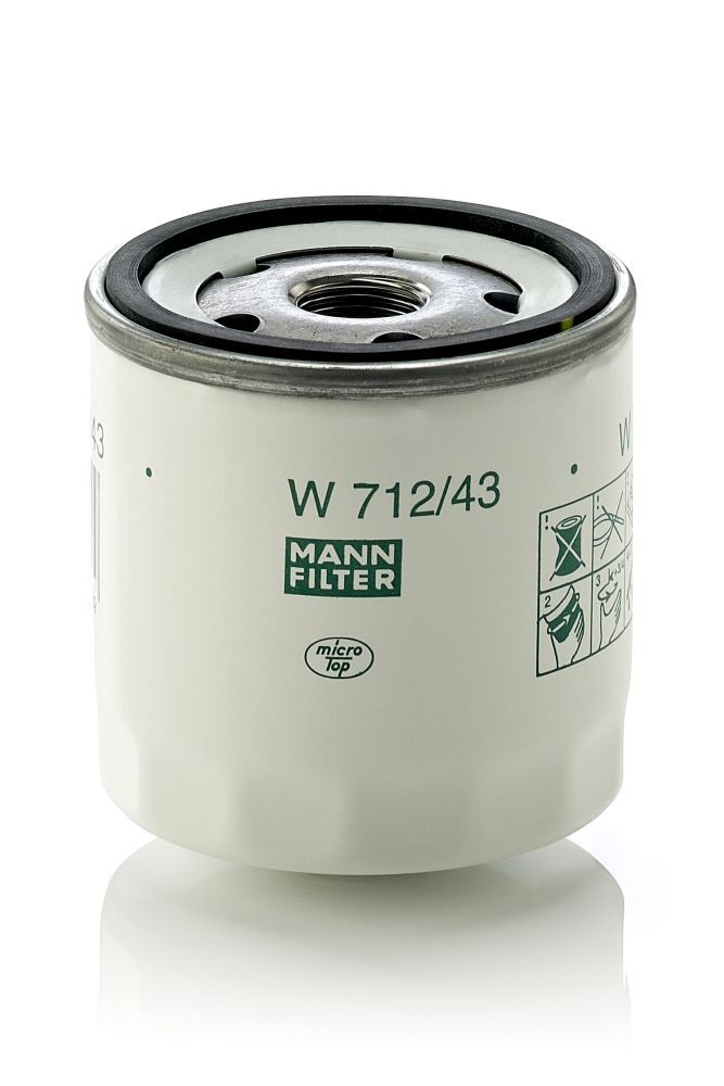 Filtro de aceite MANN-FILTER W712/43