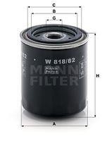 Filtro de aceite MANN-FILTER W818/82