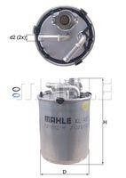 Filtro combustible MAHLE KL497D