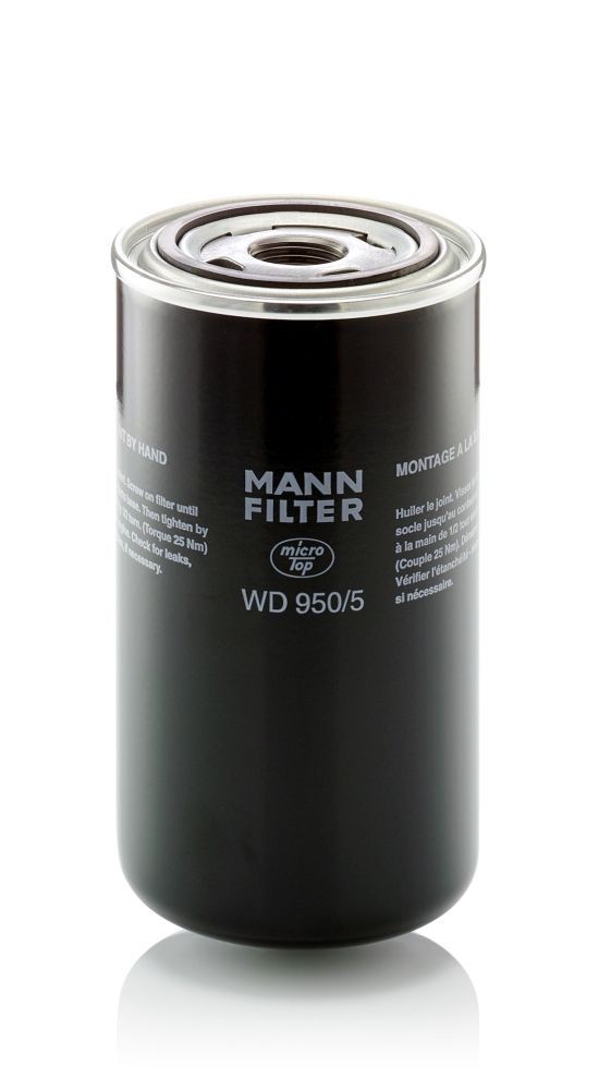 Filtro, sistema hidráulico operador MANN-FILTER WD950/5