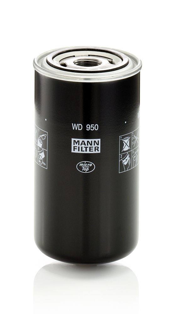 Filtro, sistema hidráulico operador MANN-FILTER WD950