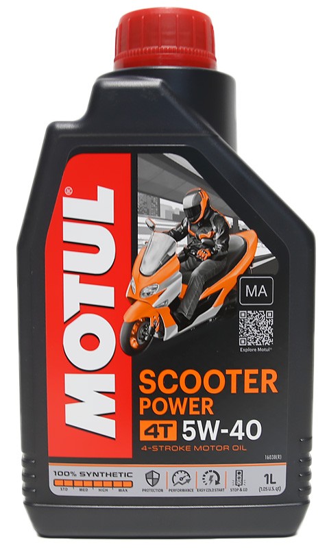 Aceite MOTUL Scooter Power 4T 5W40 MA 1L
