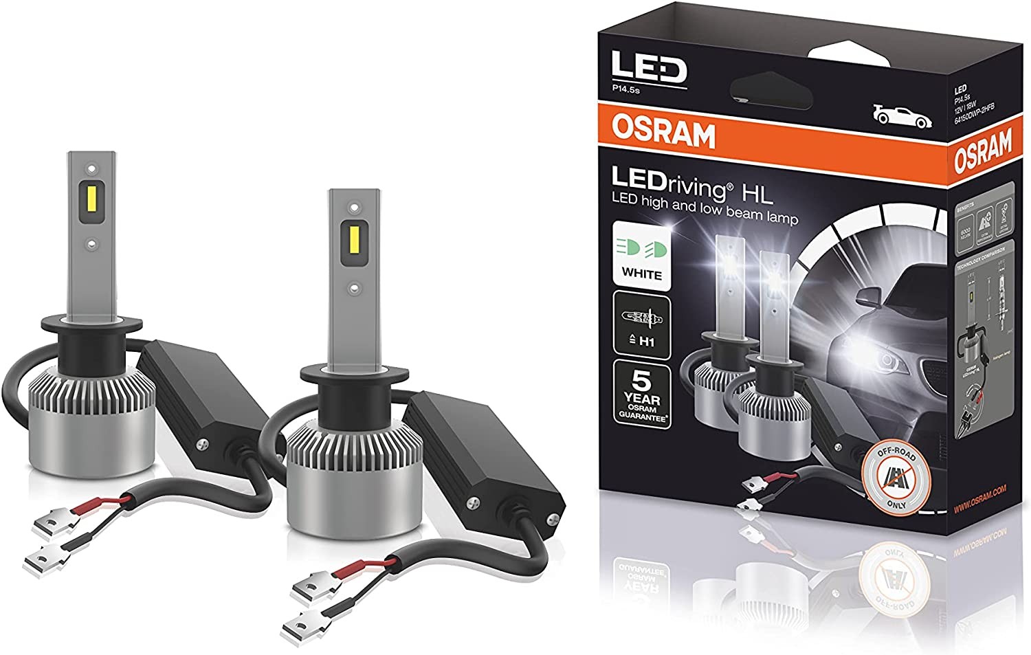 Kit de lámparas LED H1 OSRAM Homologadas - Precio: 97,16