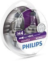 Pack 2 lámparas Philips H4 12V 60/55W Vision Plus