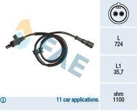 Sensor de velocidad de rueda - ABS FAE 78164
