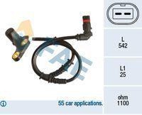 Sensor de velocidad de rueda - ABS FAE 78190