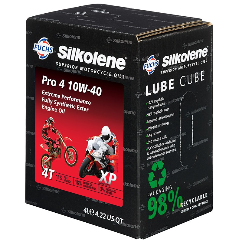 Aceite Silkolene 4T Pro 4 10W40 XP 4L (Cubo)