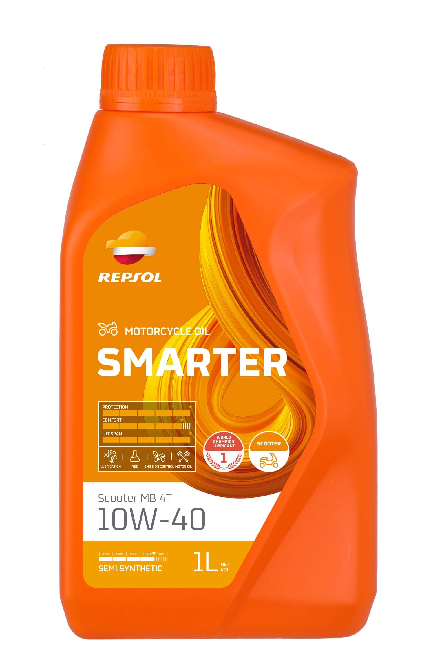 Aceite REPSOL Smarter Scooter MB 4T 10W40 1L